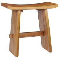 vidaXL Stool Solid Teak Wood