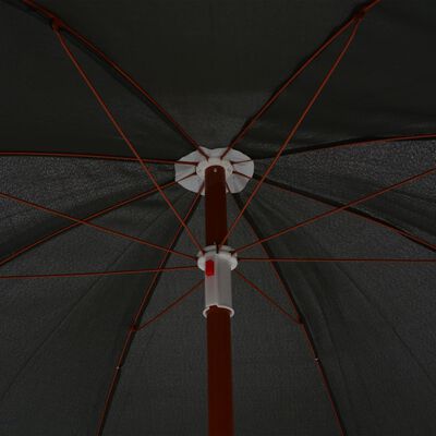 vidaXL Garden Parasol with Steel Pole 94.5" Anthracite