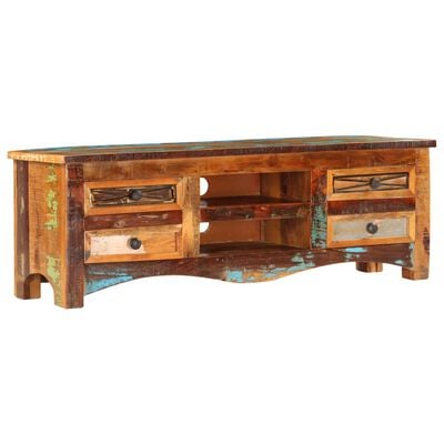 vidaXL TV Stand 47.2"x11.8"x15.7" Solid Wood Reclaimed