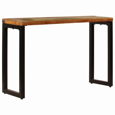 vidaXL Console Table 47.2"x13.8"x29.9" Solid Reclaimed Wood and Steel