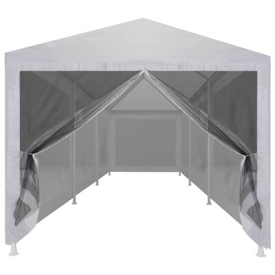 vidaXL Party Tent with 8 Mesh Sidewalls 29.5' x 9.8'