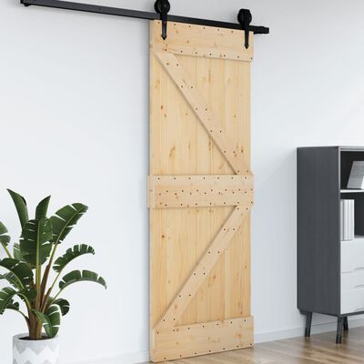 vidaXL Door NARVIK 37.4"x82.7" Solid Wood Pine