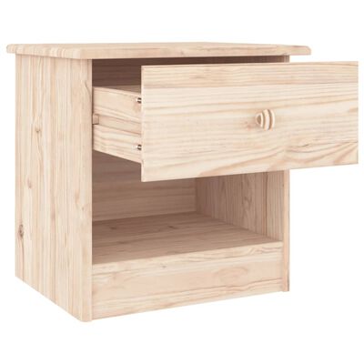 vidaXL Bedside Cabinet ALTA 16.1"x13.8"x16.1" Solid Wood Pine