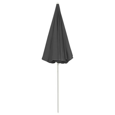 vidaXL Beach Parasol Anthracite 94.5"