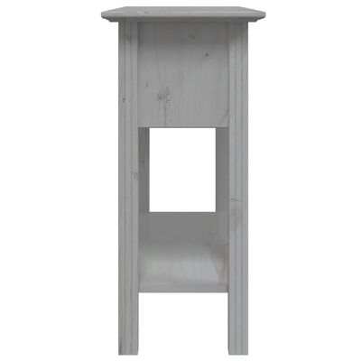 vidaXL Console Table BODO Gray 35.8"x13.8"x29.1" Solid Wood Pine