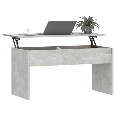 vidaXL Coffee Table Concrete Gray 40.2"x19.9"x20.7" Engineered Wood