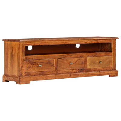 vidaXL TV Stand 47.2"x11.8"x15.7" Solid Wood Acacia