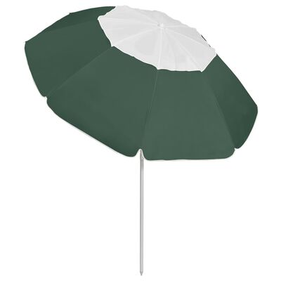 vidaXL Beach Parasol Green 118.1"