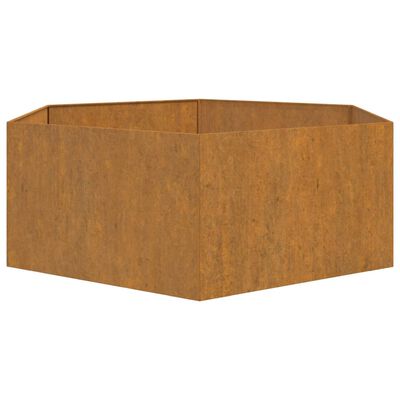 vidaXL Planter Rusty 54.3"x47.2"x17.7" Corten Steel