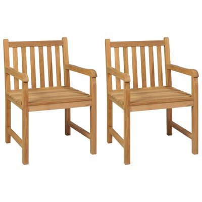 vidaXL 3 Piece Patio Dining Set Solid Teak Wood