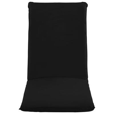 vidaXL Foldable Sunlounger Oxford Fabric Black