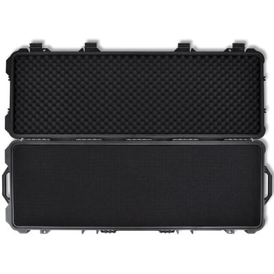 vidaXL Waterproof Plastic Molded Gun Case Trolly Carry Case