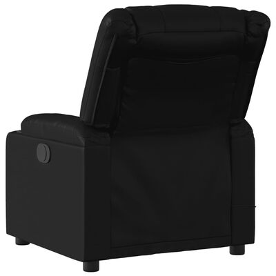 vidaXL Massage Recliner Chair Black Faux Leather