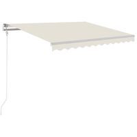 vidaXL Automatic Retractable Awning 118.1"x98.4" Cream