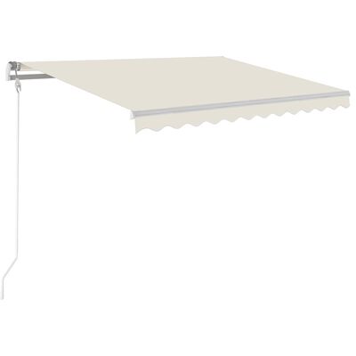 vidaXL Automatic Retractable Awning 118.1"x98.4" Cream