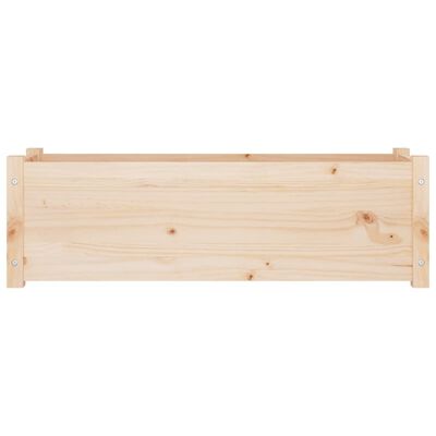 vidaXL Garden Planters 2 pcs 39.4"x12.2"x12.2" Solid Wood Pine