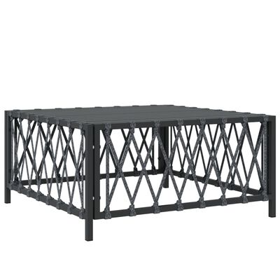 vidaXL 9 Piece Patio Lounge Set with Cushions Anthracite Steel