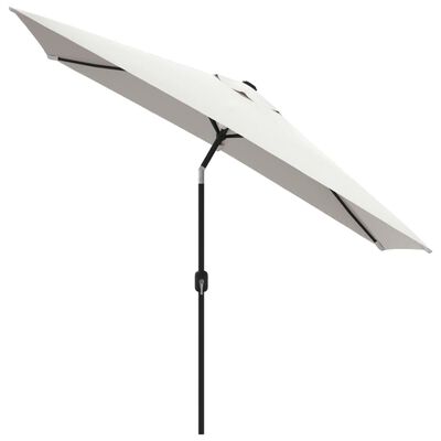 vidaXL Garden Parasol 78.7"x118.1" Sand White Rectangular