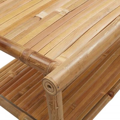 vidaXL Coffee Table 35.4"x19.7"x17.7" Bamboo