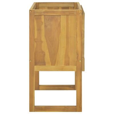 vidaXL Bathroom Cabinet 35.4"x15.7"x29.7" Solid Wood Teak