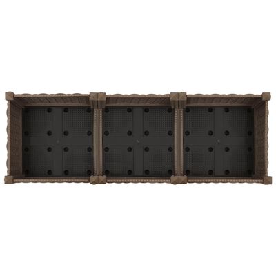 vidaXL Raised Bed 47.2"x15.7"x9.1" Polypropylene