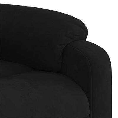 vidaXL Massage Recliner Chair Black Velvet