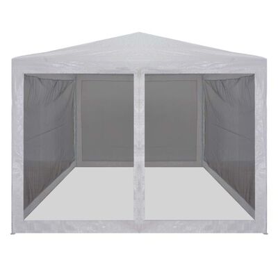 vidaXL Party Tent with 4 Mesh Sidewalls 9.8' x 9.8'