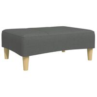 vidaXL Footstool Dark Gray 30.3"x21.7"x12.2" Fabric