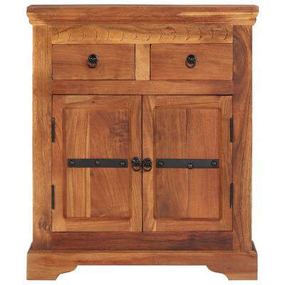 vidaXL Sideboard 24.8"x11.8"x29.5" Solid Acacia Wood