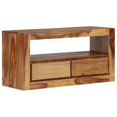 vidaXL TV Stand Solid Wood Sheesham 31.5"x11.8"x15.7"