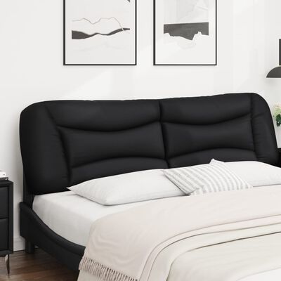 vidaXL Headboard Cushion Black 72" Faux Leather