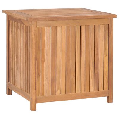 vidaXL Patio Storage Box 23.6"x19.7"x22.8" Solid Wood Teak