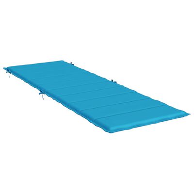 vidaXL Sun Lounger Cushion Blue 73.2"x22.8"x1.2"