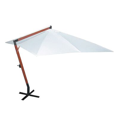 vidaXL Garden Parasol 118.1"x157.5" White