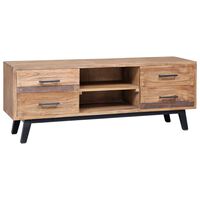 vidaXL TV Stand 47.2"x11.8"x17.7" Solid Teak