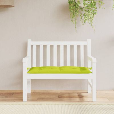 vidaXL Garden Bench Cushion Bright Green 43.3"x19.7"x2.8" Oxford Fabric