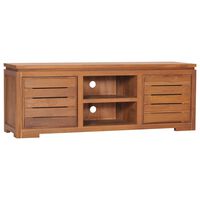 vidaXL TV Stand 43.3"x11.8"x15.7" Solid Wood Teak