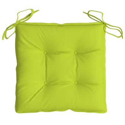 vidaXL Chair Cushions 4 pcs Bright Green 15.7"x15.7"x2.8" Oxford Fabric