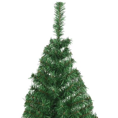 vidaXL Artificial Christmas Tree with Thick Branches Green 6 ft PVC