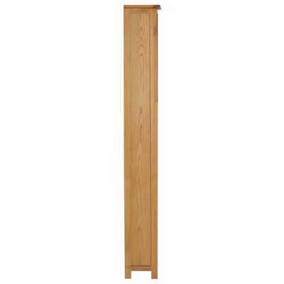 vidaXL Bookcase 20.5"x8.8"x66.9" Solid Oak Wood