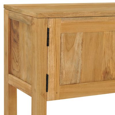 vidaXL Console Table 47.2"x12.6"x29.5" Solid Teak Wood