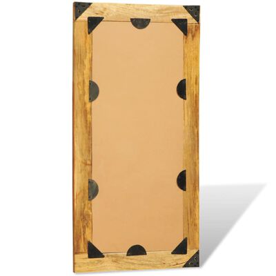 Solid Wood Framed Rectangle Wall Mirror 47.2"x23.6"