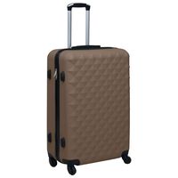 vidaXL Hardcase Trolley Brown ABS