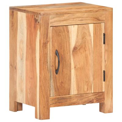 vidaXL Bedside Cabinet 15.7"x11.8"x19.7" Solid Acacia Wood