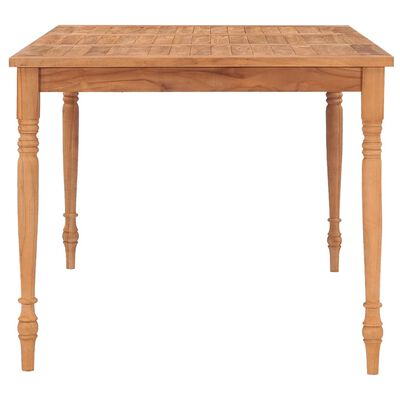 vidaXL Batavia Table 59.1"x35.4"x29.5" Solid Teak Wood