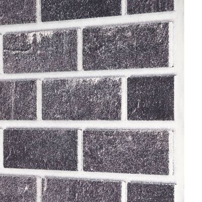 vidaXL 3D Wall Panels with Black & Gray Brick Design 10 pcs EPS