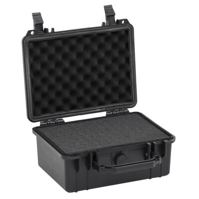 vidaXL Portable Flight Case Black 9.4"x7.5"x4.3" PP