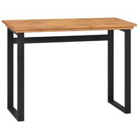 vidaXL Desk 39.4"x17.7"x29.5" Solid Teak Wood