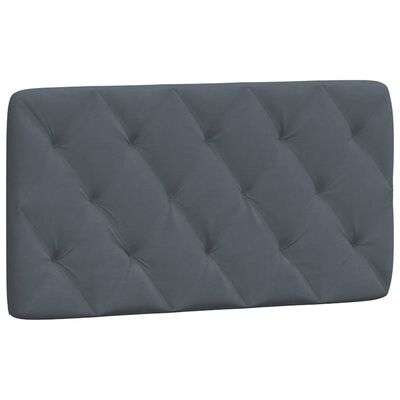 vidaXL Headboard Cushion Dark Gray 39.4" Velvet