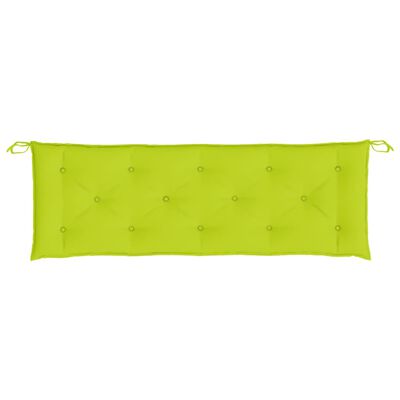 vidaXL Garden Bench Cushions 2pcs Bright Green 59.1"x19.7"x2.8" Oxford Fabric